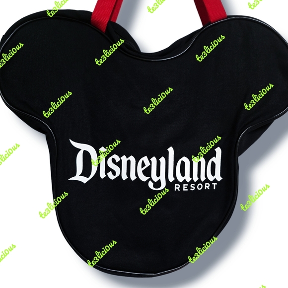 DISNEYLAND MINNIE MOUSE FACE JUMBO LARGE CANVAS TOTE - Picture 5 of 6